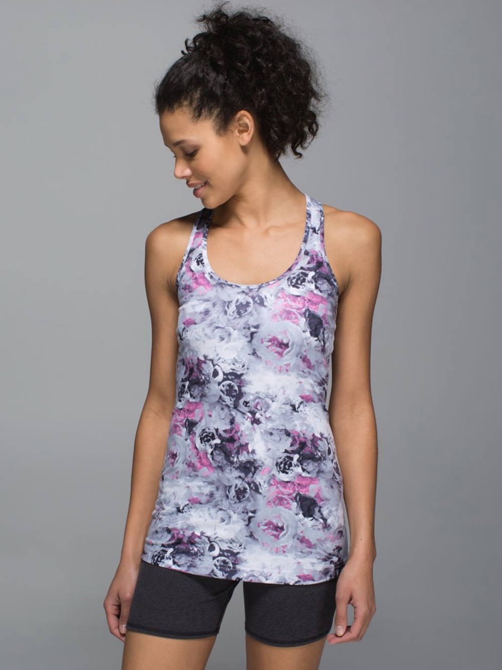 Lululemon Cool Racerback in Moody Mirage White Deep Navy Size 8